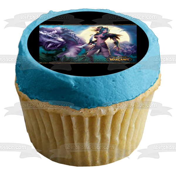 Imagen comestible para tarta de World of Warcraft Gaming Night Elf Sabre Cat ABPID52805 