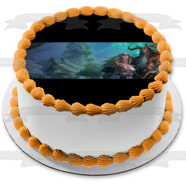 Imagen comestible para tarta de World of Warcraft Night Elf Druid Gaming ABPID52807 