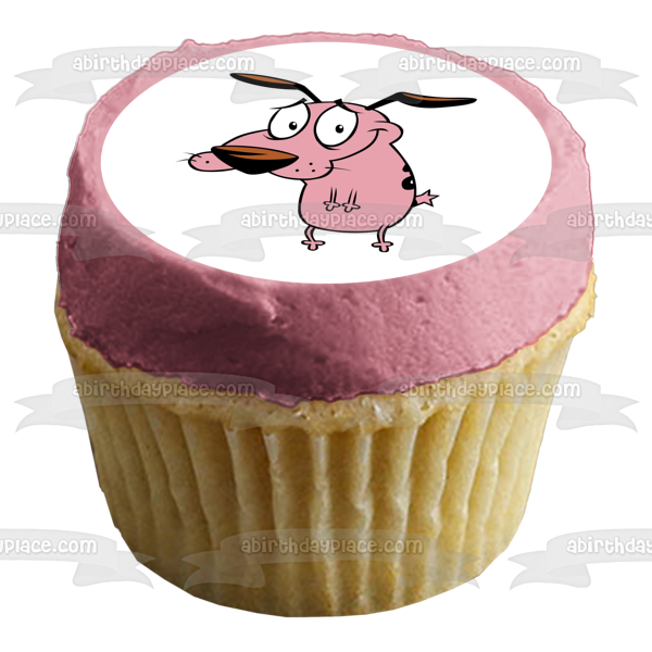 Courage the Cowardly Dog Edible Cake Topper Image ABPID52808