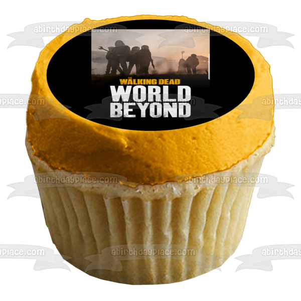 Walking Dead World Beyond Zombie TV Poster Edible Cake Topper Image ABPID52812