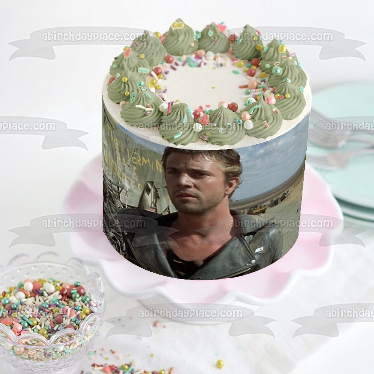 Mad Max Mel Gibson película clásica decoración comestible para tarta imagen ABPID52839 