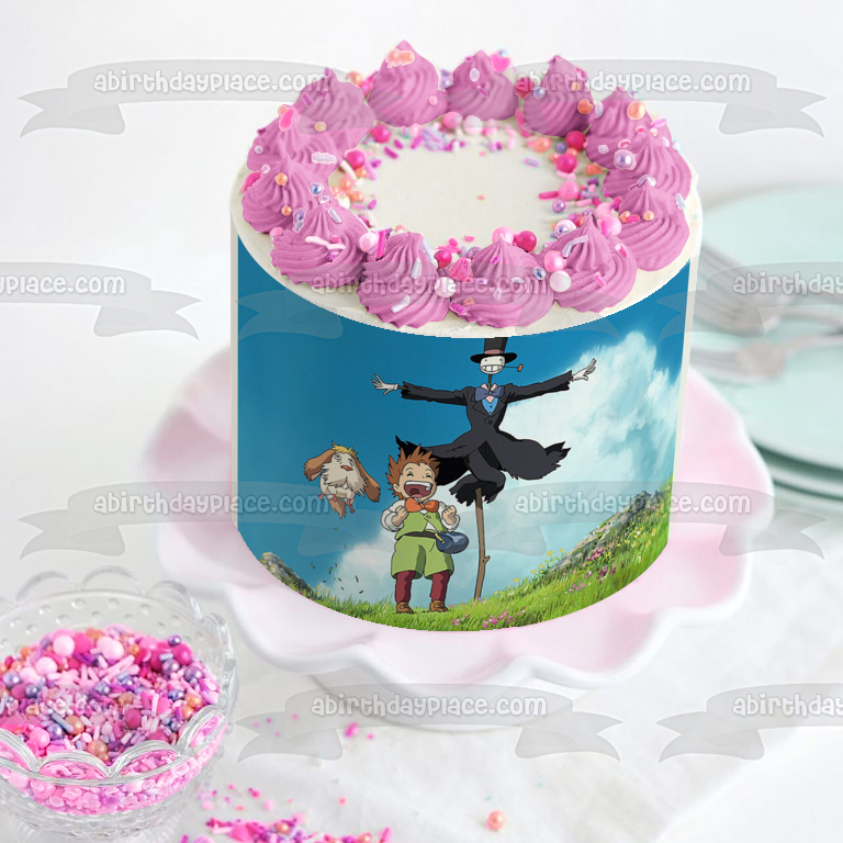 Howls Moving Castle 2 Turnip-Head Markl Heen Studio Ghibli Animation Edible Cake Topper Image ABPID52874