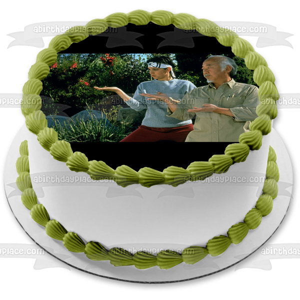 Karate Kid Kung Fu Artes Marciales Sr. Miyagi Daniel Larusso Adorno comestible para tarta Imagen ABPID52887 