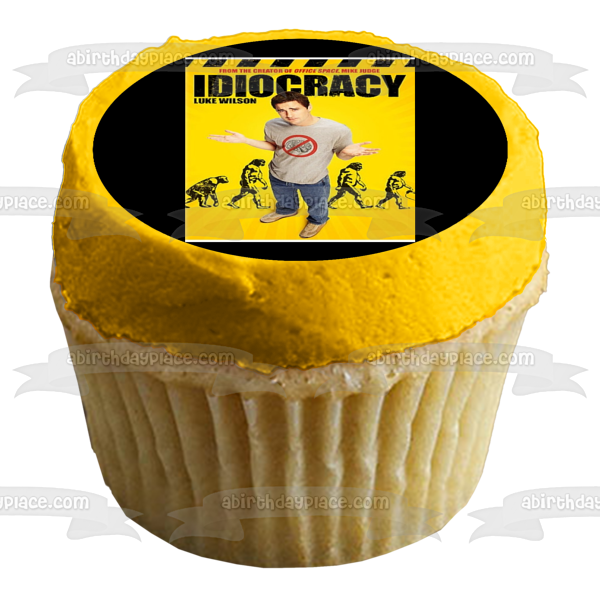 Idiocracy Movie Poster Joe Bauers Edible Cake Topper Image ABPID53202