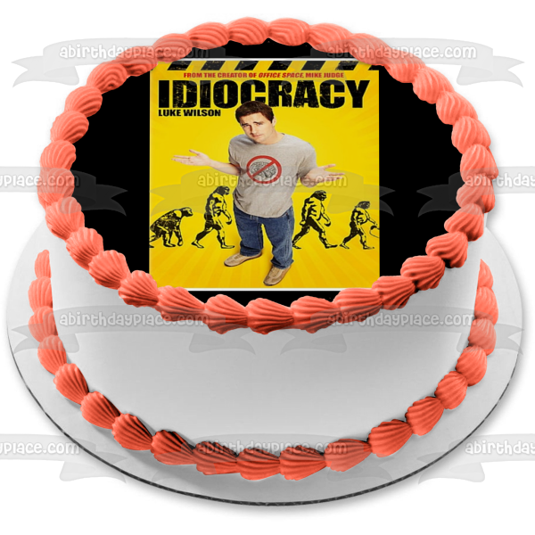 Idiocracy Movie Poster Joe Bauers Edible Cake Topper Image ABPID53202