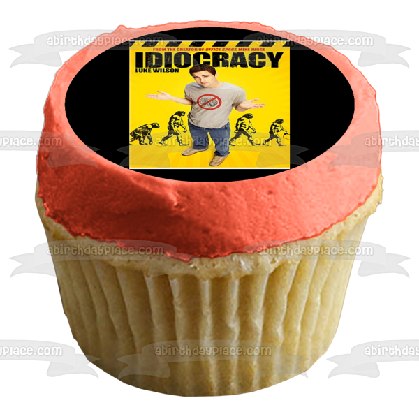 Idiocracy Movie Poster Joe Bauers Edible Cake Topper Image ABPID53202