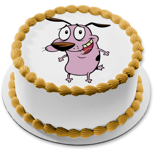 Courage the Cowardly Dog Cartoon Network Animated TV Show Edible Cake Topper Image ABPID53205