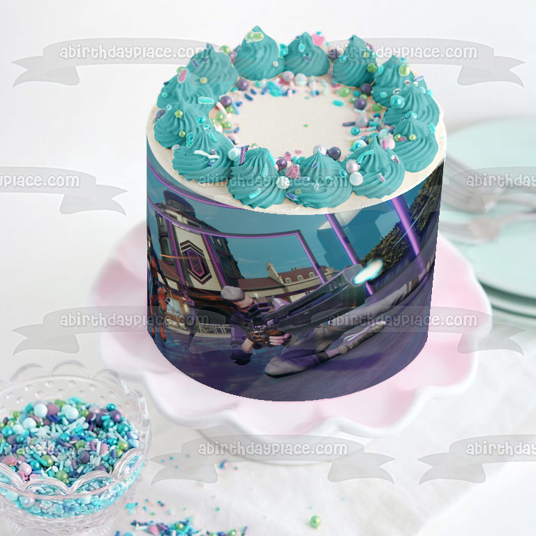 Ubisoft Hyper Scape Multijugador Battle Royale Shooter Videojuego Edible Cake Topper Imagen ABPID53346 