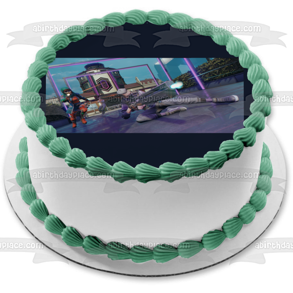 Ubisoft Hyper Scape Multijugador Battle Royale Shooter Videojuego Edible Cake Topper Imagen ABPID53346 