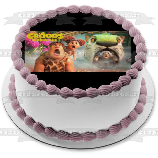 The Croods: A New Age Thunk Sandy Gran Chunky Edible Cake Topper Image ABPID53233