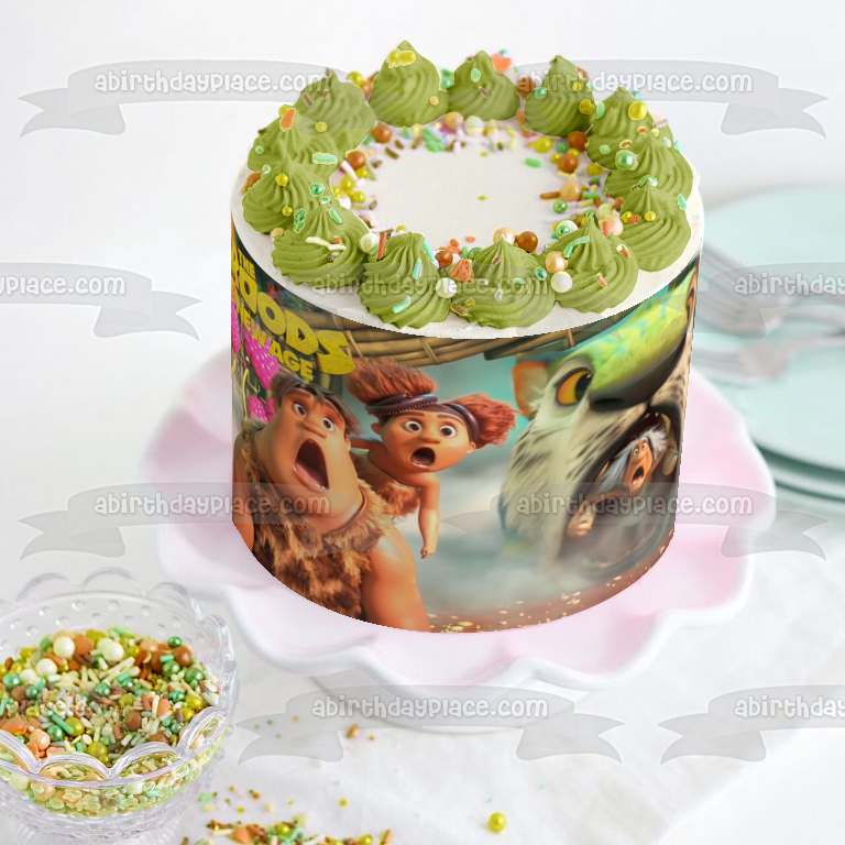 The Croods: A New Age Thunk Sandy Gran Chunky Edible Cake Topper Image ABPID53233