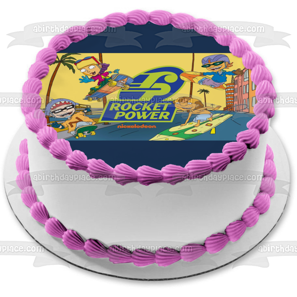 Nickelodeon Rocket Power Sam Otto Regina Maurice Edible Cake Topper Image ABPID53240