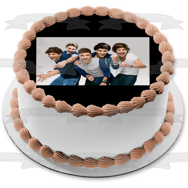 Music Band One Direction Harry Zayn Louis Niall Liam Edible Cake Topper Image ABPID53241