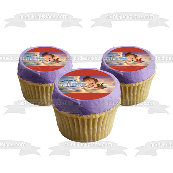 The Adventures of Jimmy Neutron Boy Genius Nickelodeon Cartoon Animated TV Show Edible Cake Topper Image ABPID53250