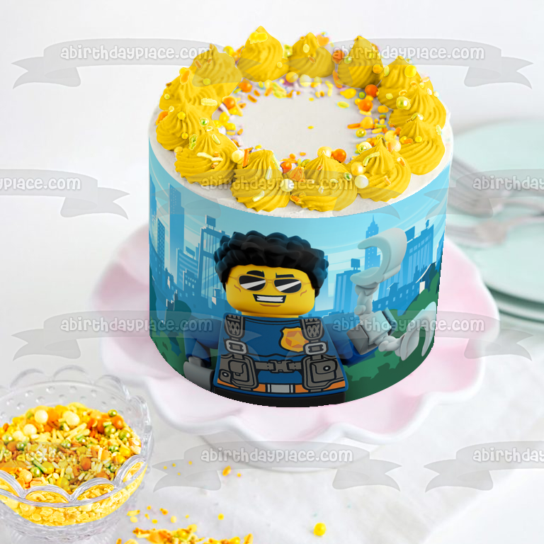 LEGO City Duke Edible Cake Topper Image ABPID56439