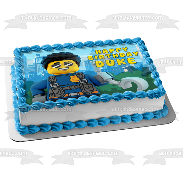 LEGO City Duke Edible Cake Topper Image ABPID56439