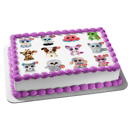 Imagen comestible para decoración de tarta Ty Beanie Boos Heather Turbo ABPID56459 