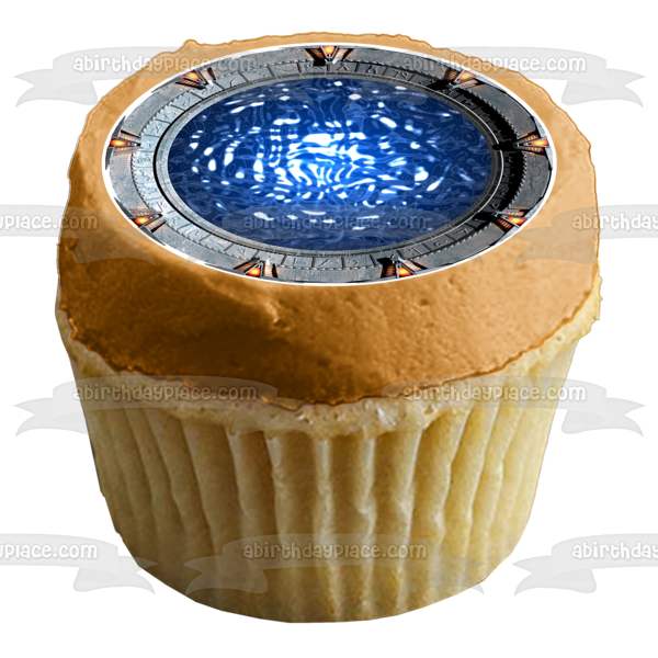 Stargate Sg-1 Sci Fi TV Show Series Wormhole Edible Cake Topper Image ABPID53380