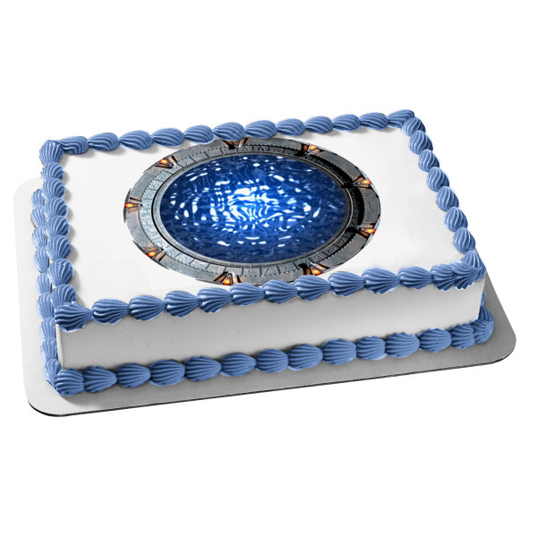 Stargate Sg-1 Sci Fi TV Show Series Wormhole Edible Cake Topper Image ABPID53380