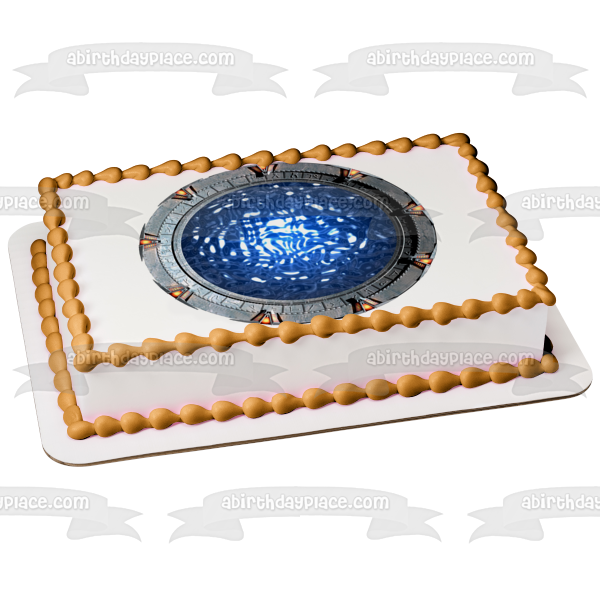 Stargate Sg-1 Sci Fi TV Show Series Wormhole Edible Cake Topper Image ABPID53380