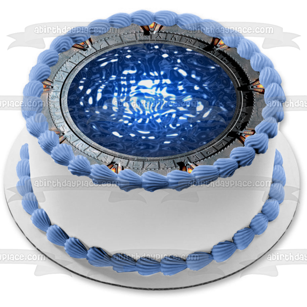 Stargate Sg-1 Sci Fi TV Show Series Wormhole Edible Cake Topper Image ABPID53380