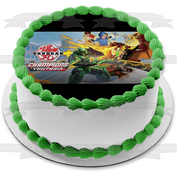 Bakugan Champions of Vestroia Portada del videojuego Imagen comestible para decoración de tarta ABPID53262 