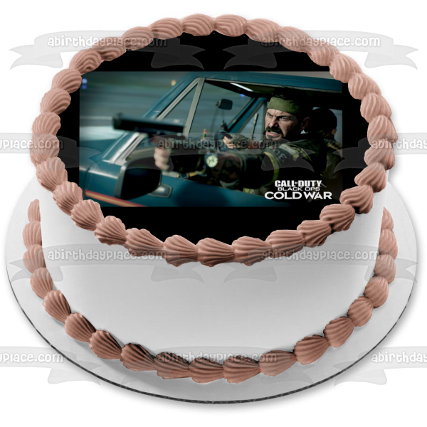 Call of Duty Black Ops Cold War Alex Mason Edible Cake Topper Image ABPID53264