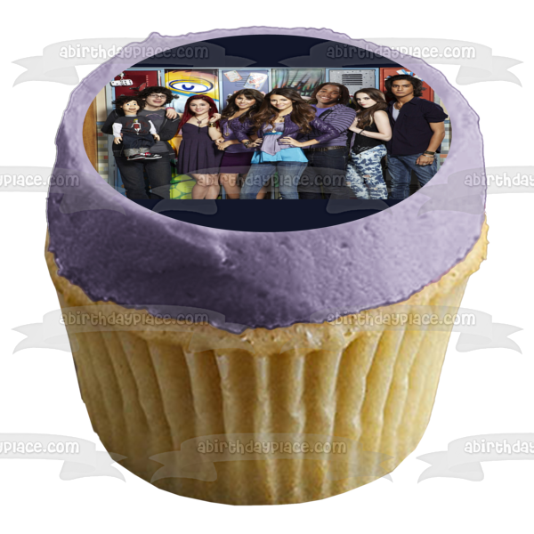 Nickelodeon Victorious TV Show Jade Cat Tori Beck Robbie Andre Edible Cake Topper Image ABPID53267