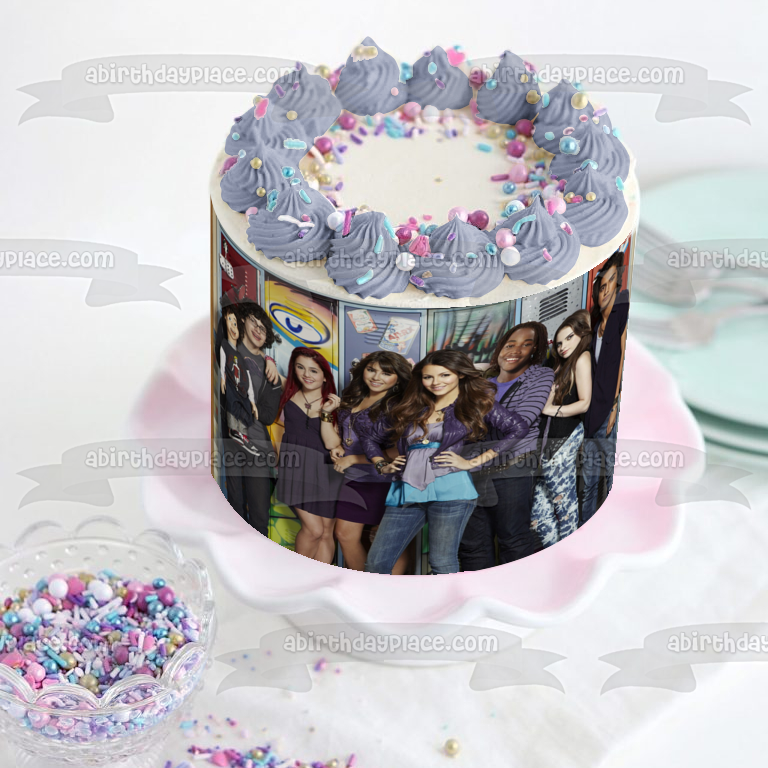 Nickelodeon Victorious TV Show Jade Cat Tori Beck Robbie Andre Imagen comestible para tarta ABPID53267 