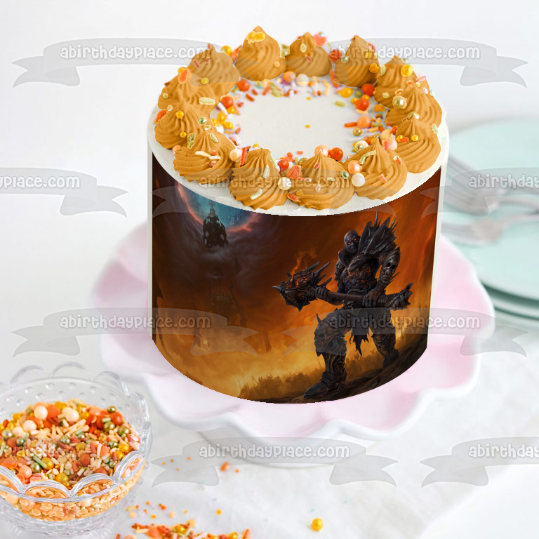 Adorno comestible para tarta de World of Warcraft: Shadowlands Lich King Imagen ABPID53392 