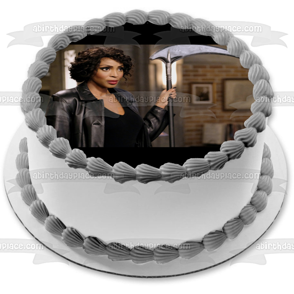 Supernatural Death Billie Scythe TV Show Edible Cake Topper Image ABPID53275