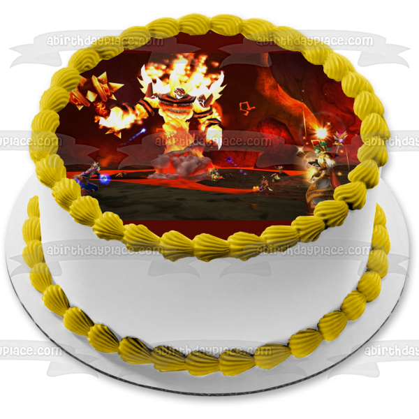 Imagen comestible para decoración de tartas de World of Warcraft Magma Boss ABPID53396 