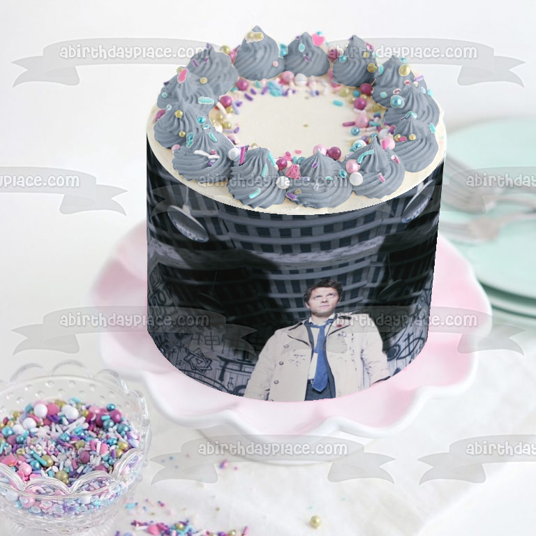 Castiel Angel of the Lord Angel Wings Supernatural TV Show Edible Cake Topper Image ABPID53279