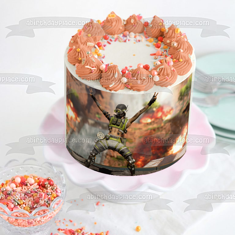 Imagen comestible para decoración de tarta de Apex Legends Octane ABPID53434 