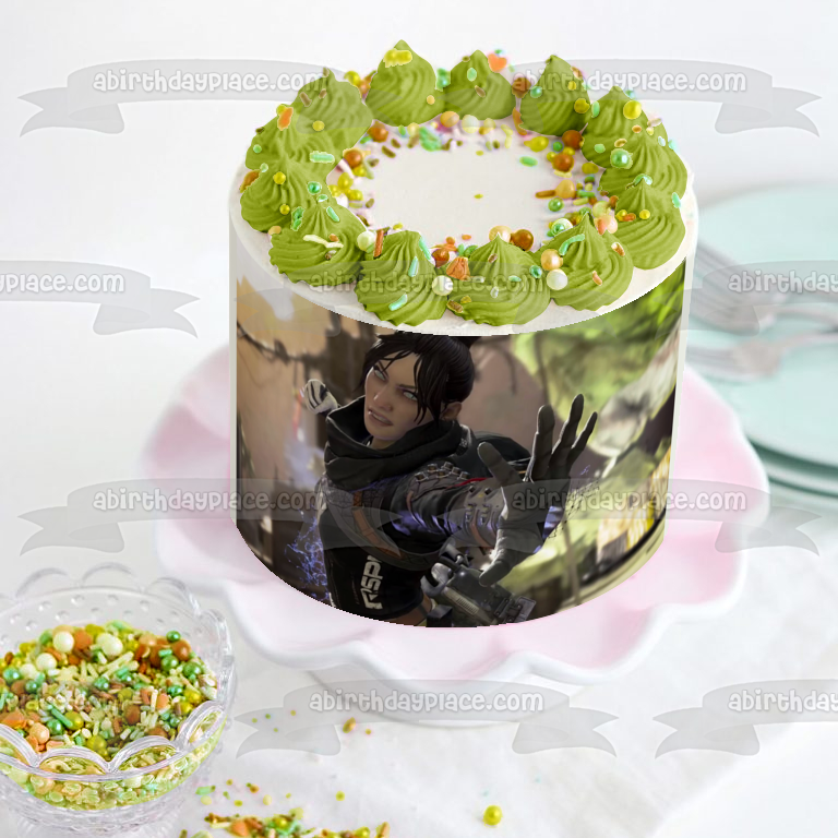 Imagen comestible para decoración de tarta de Apex Legends Wraith ABPID53439 