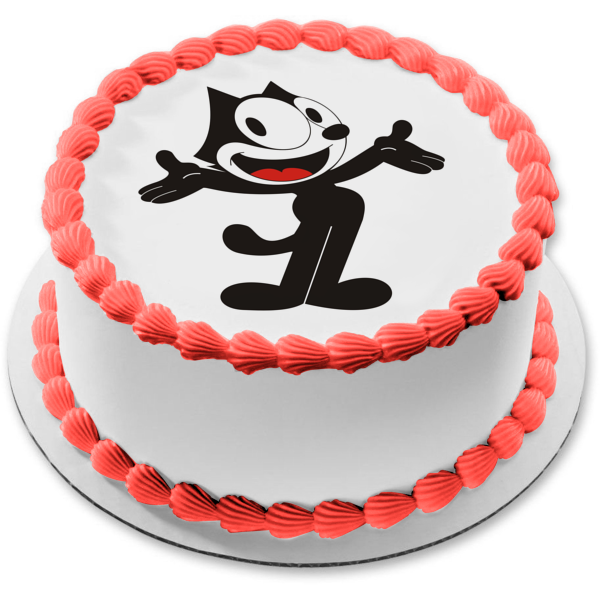 Felix the Cat Classic Cartoon Character Animated Edible Cake Topper Image ABPID53443