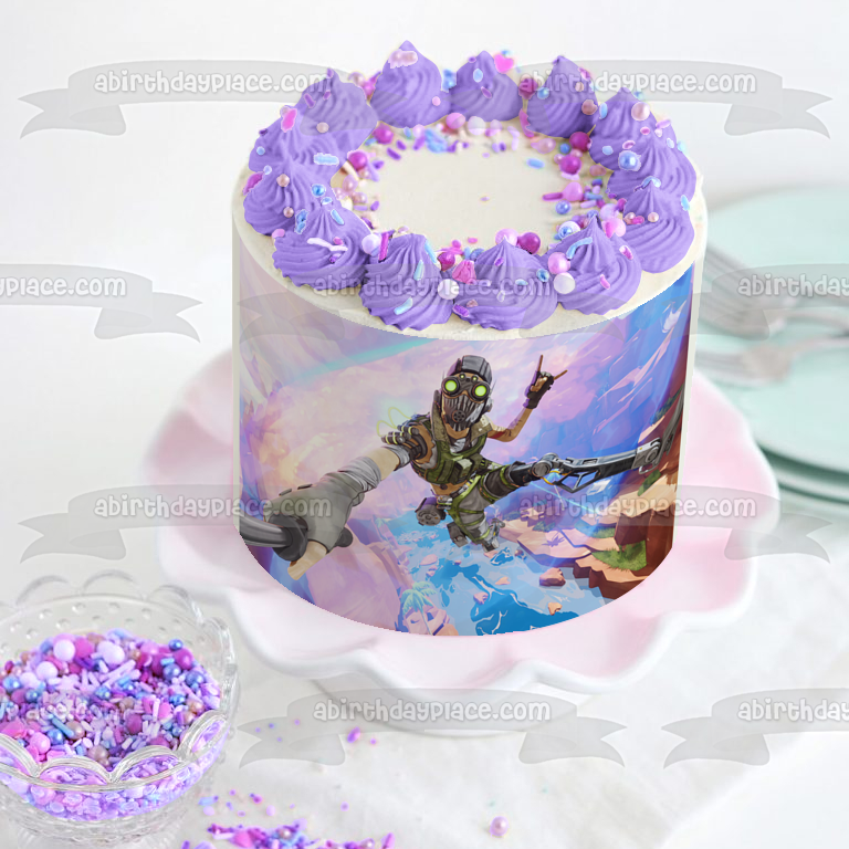 Imagen comestible para decoración de tarta de Apex Legends Octane ABPID53461 