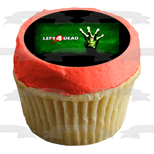 Left 4 Dead Logo Edible Cake Topper Image ABPID53465