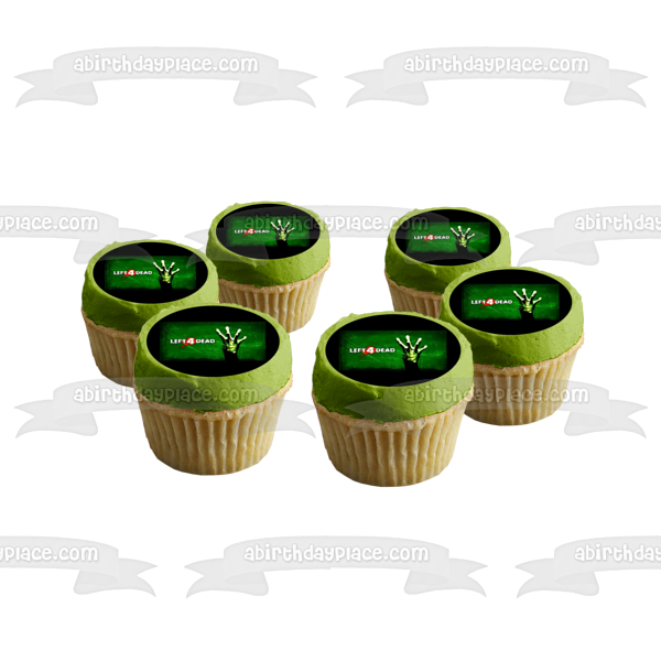 Left 4 Dead Logo Edible Cake Topper Image ABPID53465