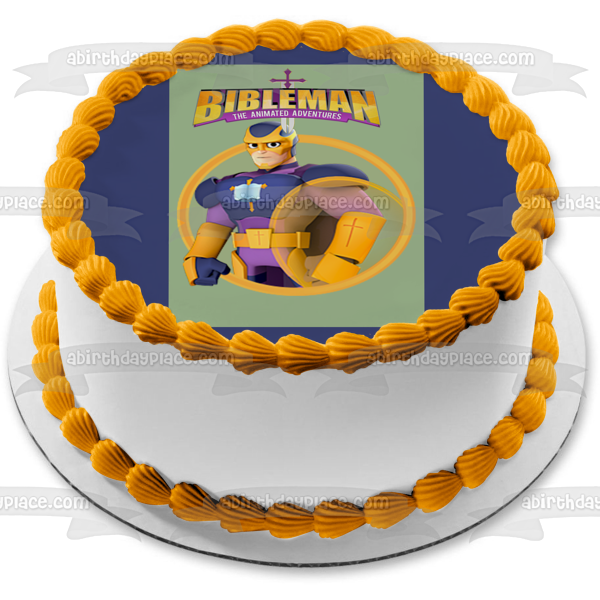 Imagen comestible para decoración de tarta de Bibleman, las aventuras animadas ABPID53773 