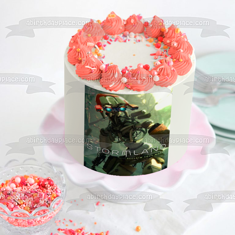 Stormland Reclaim Your World Video Game Oculus Rift Virtual Reality Android Edible Cake Topper Image ABPID53514