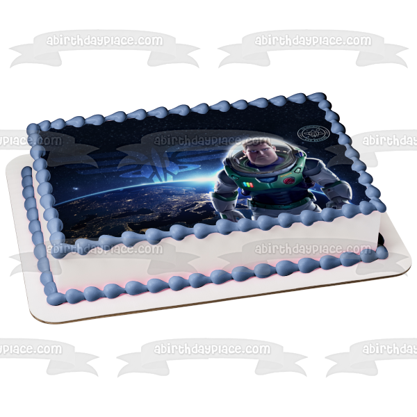 Disney Lightyear Buzz Lightyear Tierra y espacio exterior comestible decoración para tarta imagen ABPID56476 