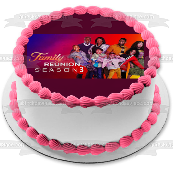 Family Reunion Season 3 Cocoa Moz Jade Shaka Mazzi Ami M'Dear Grandpa Edible Cake Topper Image ABPID53840