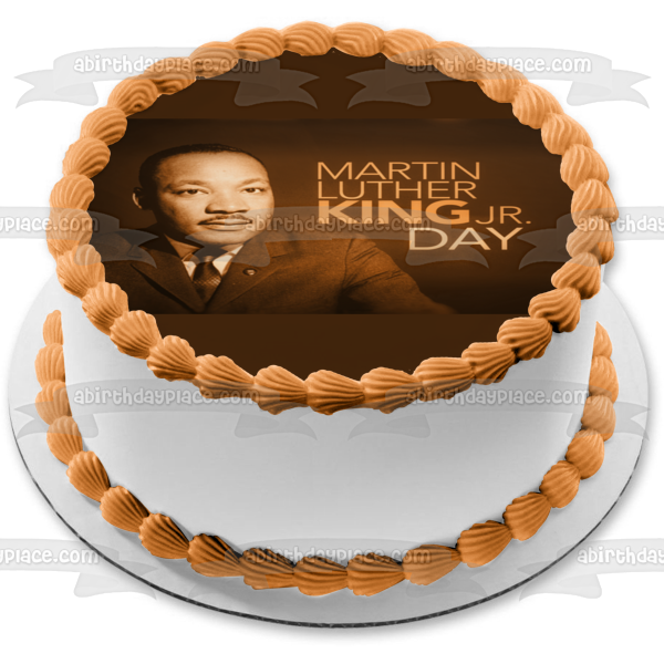 Imagen de decoración comestible para tarta del día de Martin Luther King Jr. ABPID53565 