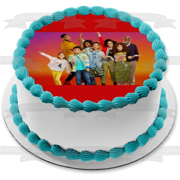 Family Reunion Season 3 Cocoa Moz Jade Shaka Mazzi Ami M'Dear Grandpa Edible Cake Topper Image ABPID53841