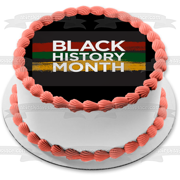 Black History Month Edible Cake Topper Image ABPID53568