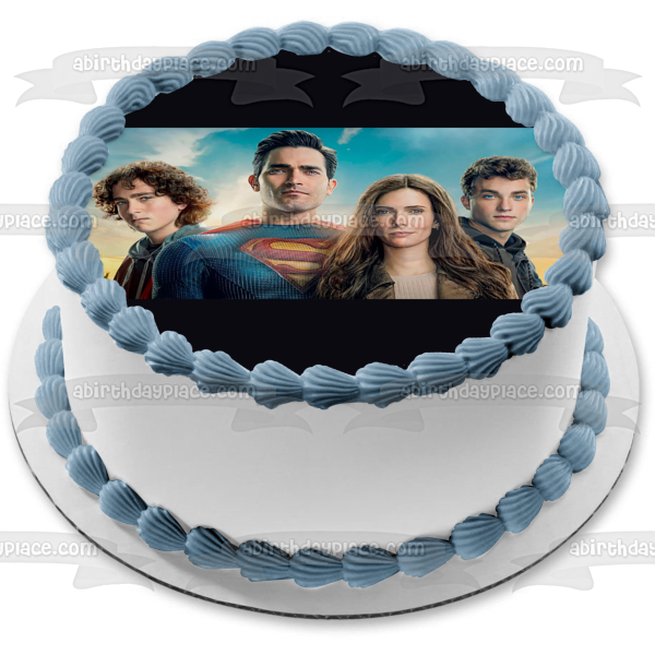 Imagen comestible para decoración de tarta de Superman y Lois Jon Jordan ABPID53853 