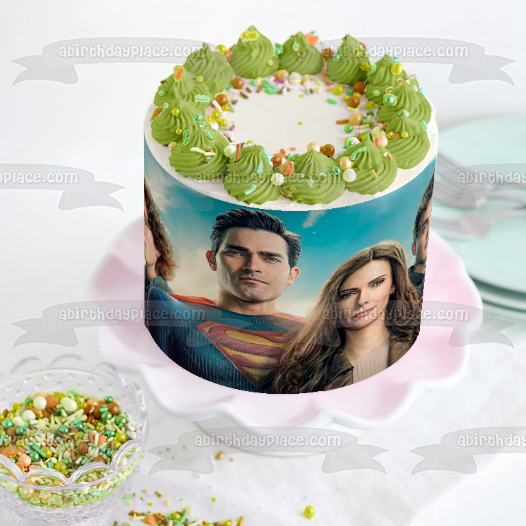 Imagen comestible para decoración de tarta de Superman y Lois Jon Jordan ABPID53853 