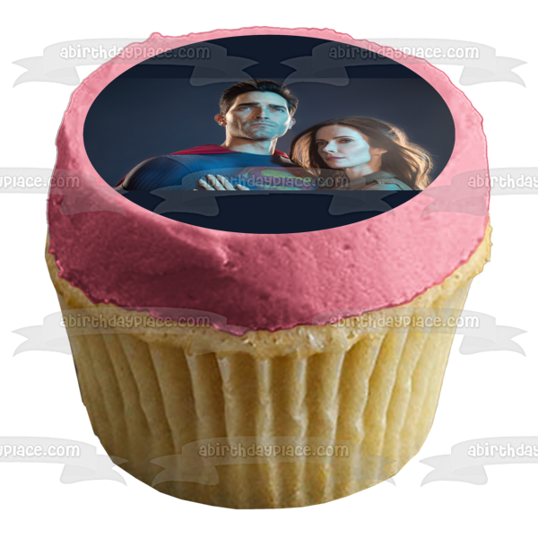 Imagen de decoración comestible para tarta de Superman y Lois DC Comics ABPID53854 