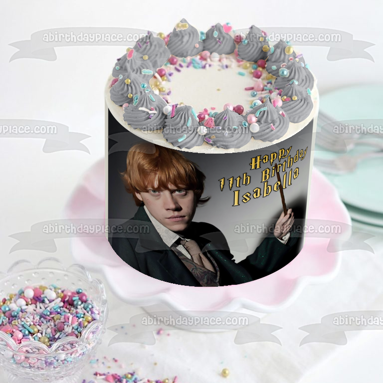Personalized Harry Potter Cake Topper / Harry Potter Birthday Cake